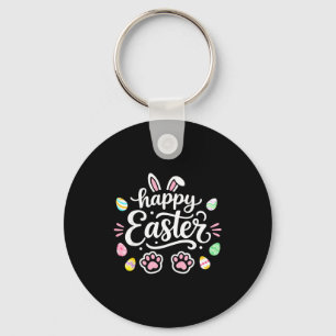 Happy Easter Bunny Rabbit For Girls Kids Boys Teac Key Ring