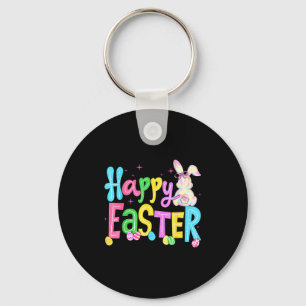 Happy Easter Bunny Rabbit For Kids Girls Teens Tea Key Ring