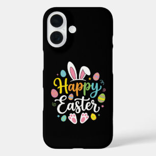 Happy Easter Bunny Rabbit Funny Easter Day Women iPhone 16 Case