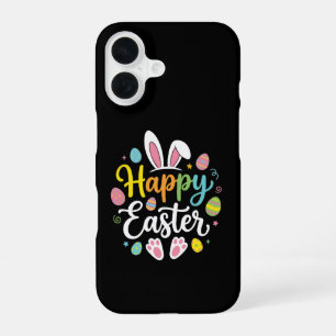 Happy Easter Bunny Rabbit Funny Easter Day Women iPhone 16 Case