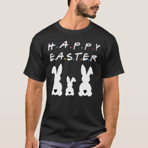 Happy Easter Bunny Rabbit Heart Tail Funny Cute Lo T-Shirt