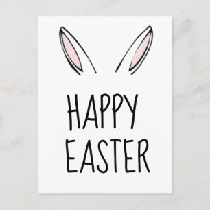 Happy Easter Bunny Rabbit Postcard