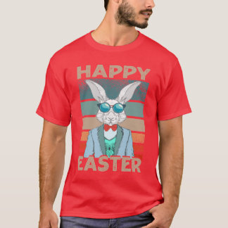 Happy Easter Bunny Retro Rabbit Kids Design Clothe T-Shirt