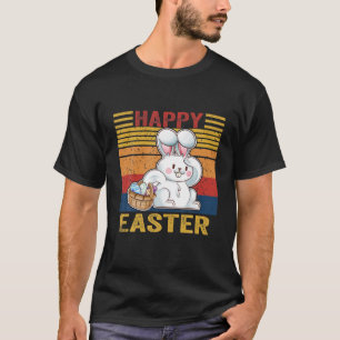 Happy Easter Bunny Retro Rabbit Kids Design Clothe T-Shirt