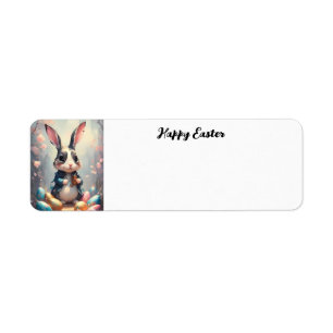Happy Easter Bunny Return Address Label