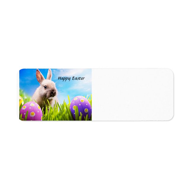 Happy Easter Bunny   Return Address Label (Front)