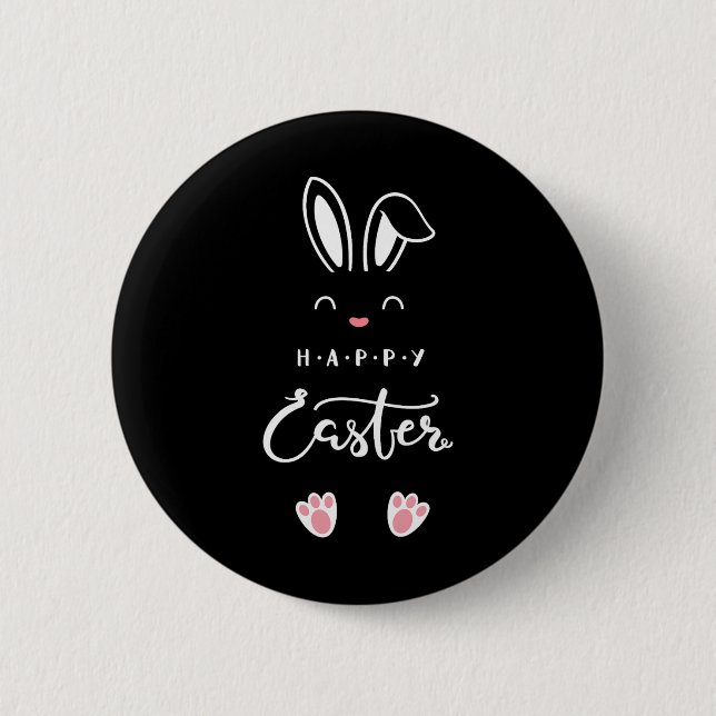 Happy Easter Bunny Spring Easter Egg Easter Men Wo 6 Cm Round Badge (Front)