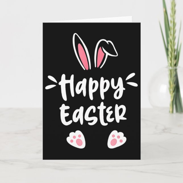 Happy Easter Bunny Spring Easter Egg Easter Men Wo Card (Front)
