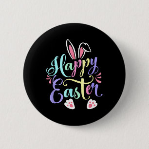 Happy Easter Bunny Spring Easter Egg Easter Shirts 6 Cm Round Badge