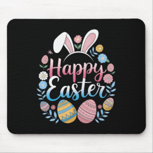 Happy Easter Bunny Spring Easter Egg Easter Shirts Mouse Pad
