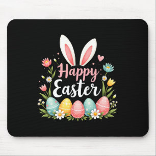 Happy Easter Bunny Spring Easter Egg Easter Shirts Mouse Pad