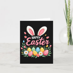 Happy Easter Bunny Spring Easter Egg Easter Women Card