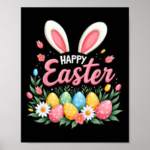 Happy Easter Bunny Spring Easter Egg Easter Women Poster