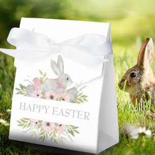 Happy Easter Bunny Spring Watercolor Favour Box