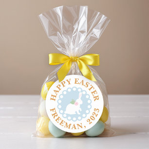 Happy Easter Bunny Sticker – Custom Family Name