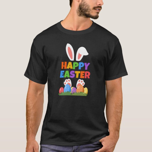 Happy Easter Bunny  T-Shirt (Front)