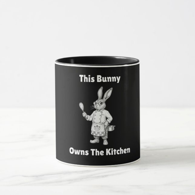 Happy Easter Bunny This Bunny Owns The Kitchen Mug (Center)