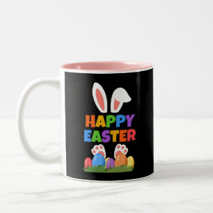 Happy Easter Bunny  Two-Tone Coffee Mug