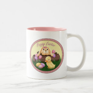 Happy Easter Bunny Two-Tone Mug