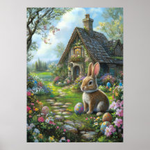 Happy Easter Bunny Wall Art