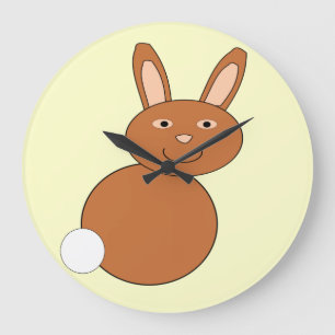 Happy Easter Bunny Wall Clock