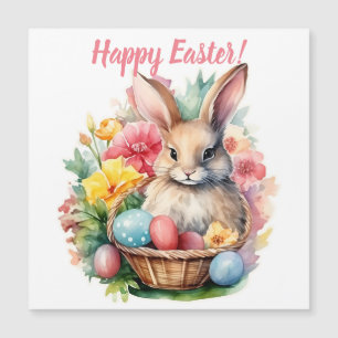 Happy Easter Bunny Watercolor painting