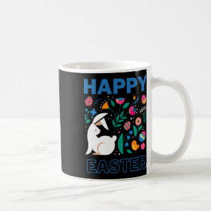 Happy Easter Bunny With Eastern European Folk Desi Coffee Mug