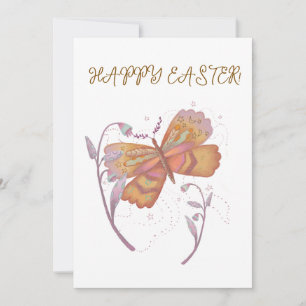 Happy Easter butterfly Holiday Card