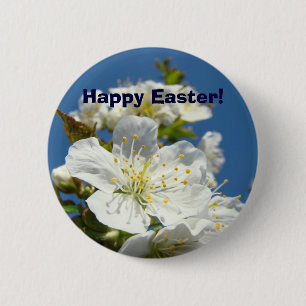 Happy Easter! buttons Cherry Blossoms Flowers