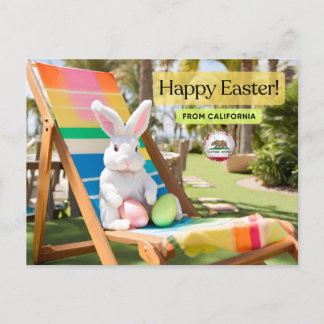 Happy Easter California Postcard