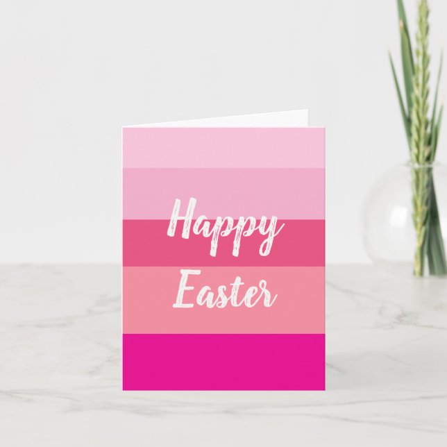 Happy Easter Candy Colours Flat Card (Front)