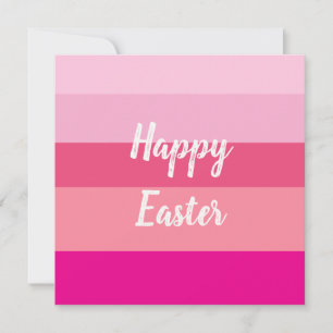 Happy Easter Candy Colours Flat Card