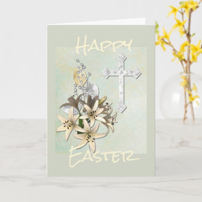 Happy Easter Card (Yellow Flower)