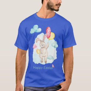 Happy Easter Card Cute Bunny 1171  T-Shirt