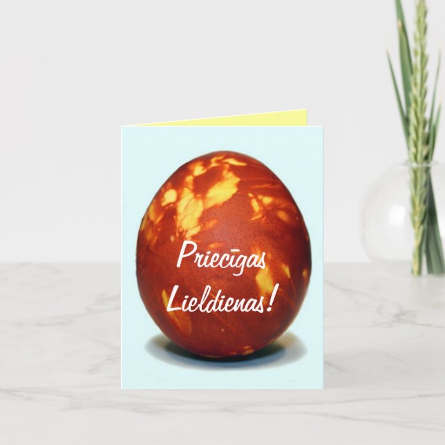 Happy Easter Card in Latvian (Front)
