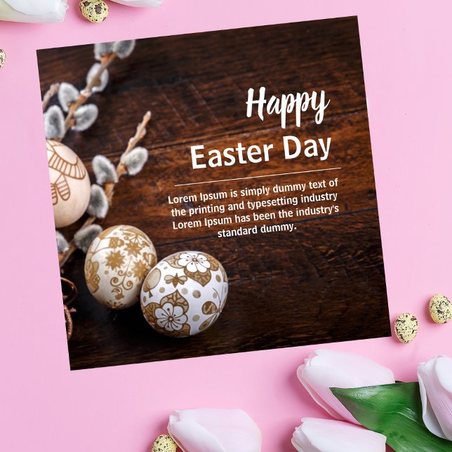 Happy Easter Card (Square) (Creator Uploaded)