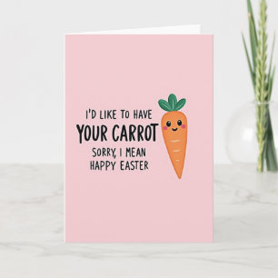 Happy Easter Carrot Apology Card