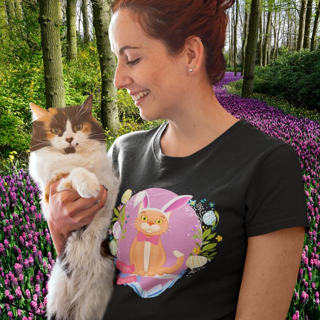 Happy Easter Cat-Funny Easter Kitty T-Shirt (Creator Uploaded)