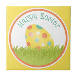 Happy Easter Ceramic Tile
