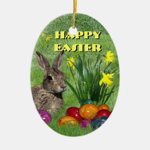Happy Easter Ceramic Tree Decoration