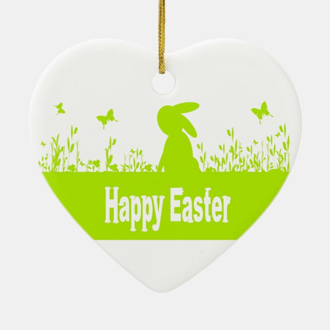 Happy Easter Ceramic Tree Decoration (Back)