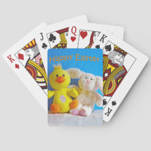 Happy Easter Chick + Bunny Playing Cards