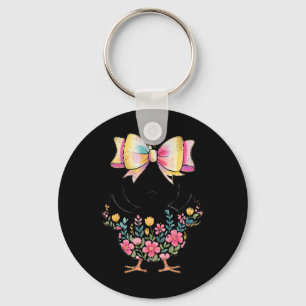Happy Easter Chick Eggs Cute Happy Easter Day Key Ring