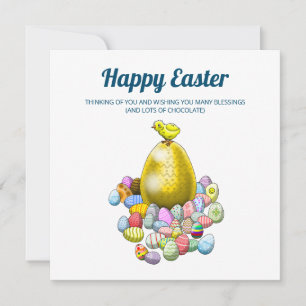 Happy Easter Chicken Holiday Card