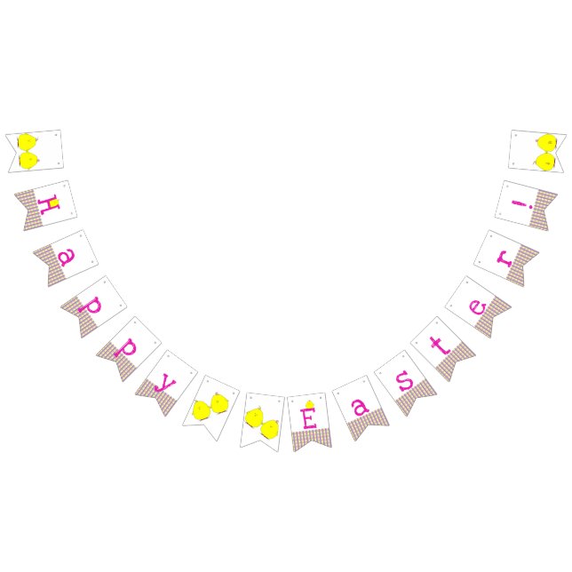 Happy Easter Chicks Bunting (All)
