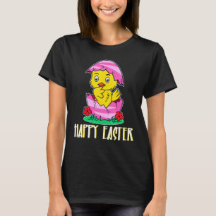 Happy Easter Chicks Cute Chicken Easter Egg Saying T-Shirt
