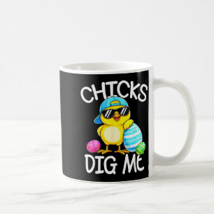Happy Easter Chicks Dig Easter Toddler Boys Men Coffee Mug
