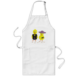 "HAPPY EASTER" CHICKS LONG APRON