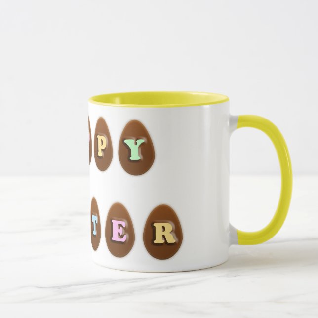 Happy Easter Chocolate Eggs Mug (Right)