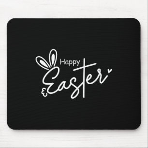 Happy Easter Christian Cross Easter Bunny 1  Mouse Pad
